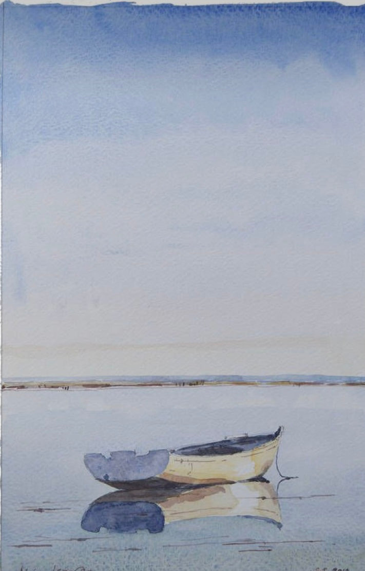 Tierra's Boat, Giclee Print, Original Fine Art Watercolor Painting