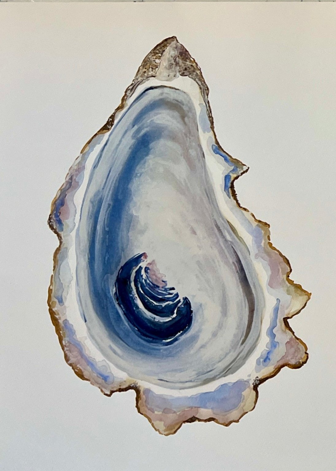 Giclee Prints of Original Watercolor, Oyster Shell #1