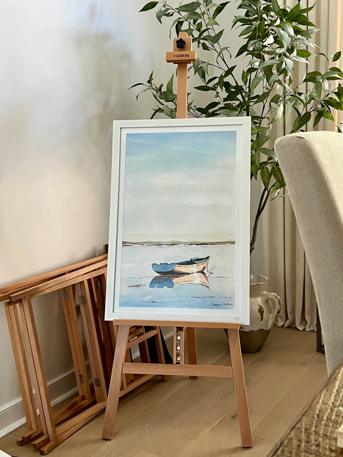 Tierra's Boat, Giclee Print, Original Fine Art Watercolor Painting