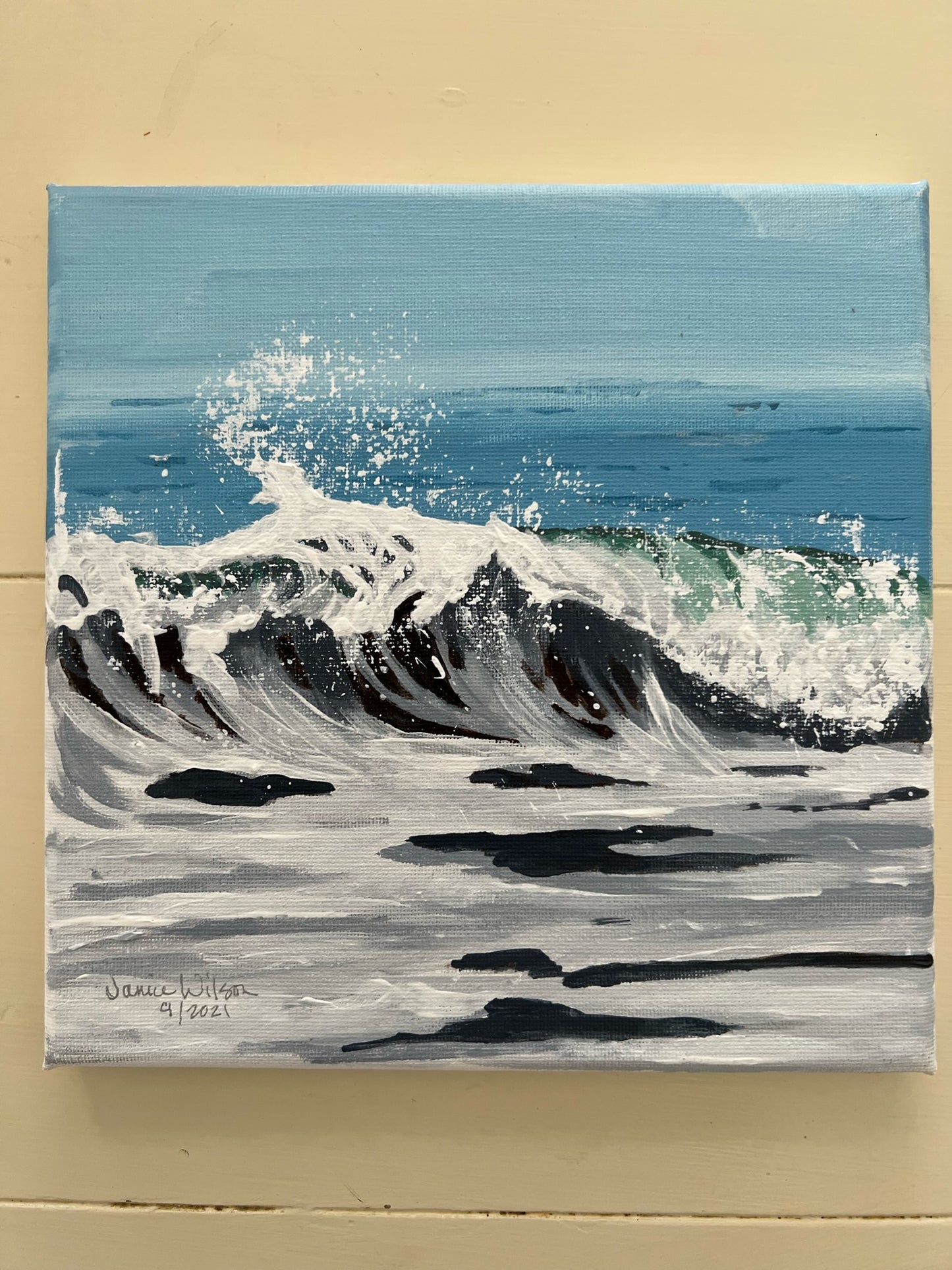 Original Acrylic "Beach Day"