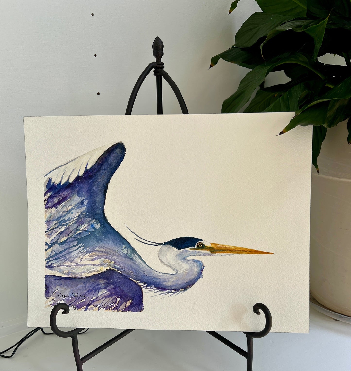 Giclee Prints of Original Watercolor "Dragon Heron"