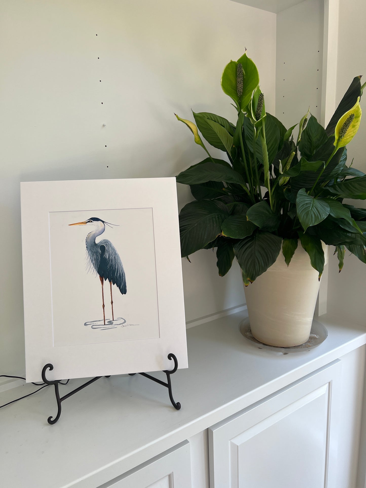 Giclee Prints of Original Watercolor Blue Heron