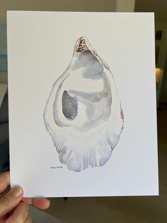 Giclee Prints of  Original Watercolor, Summer Oyster #1