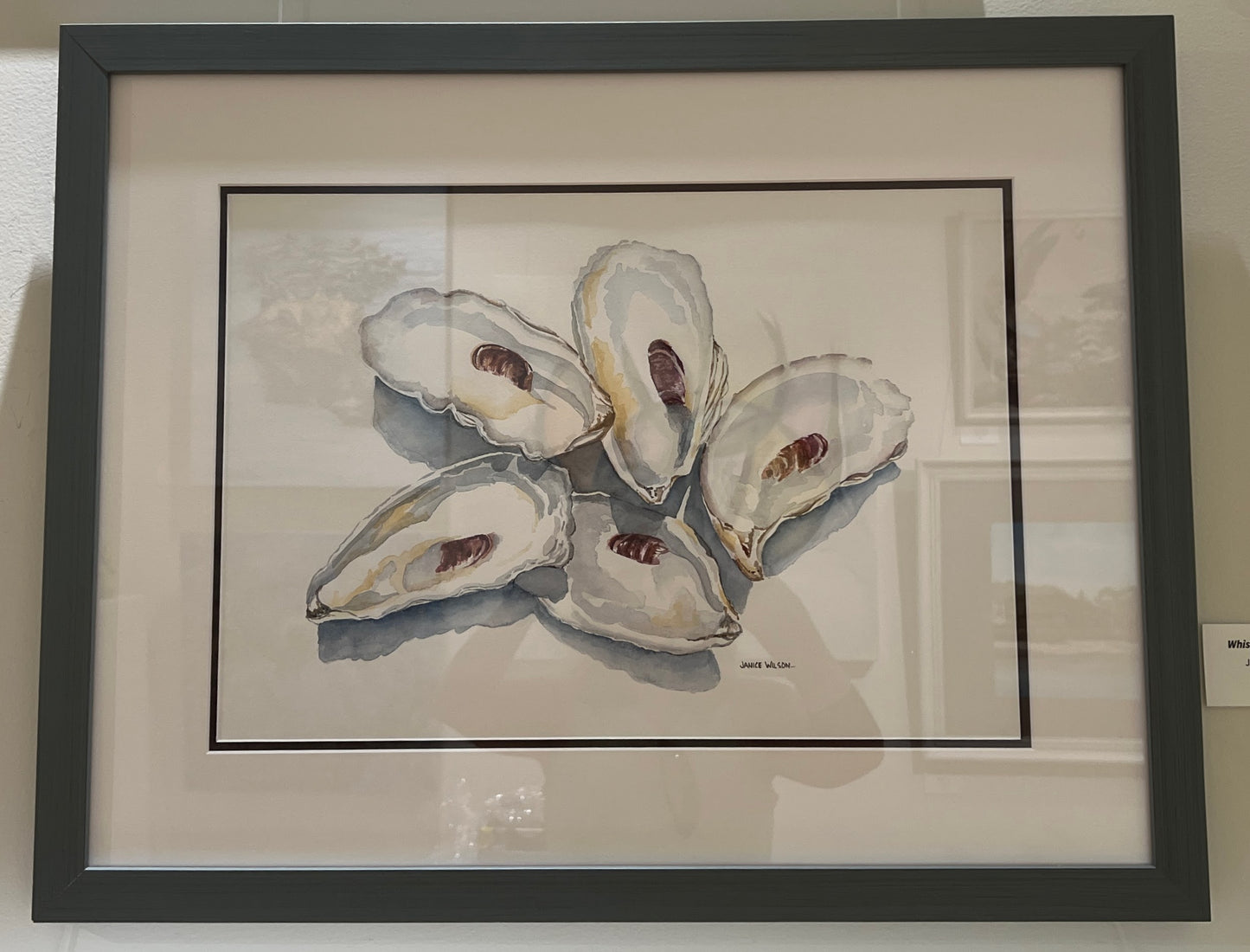 Whispers of the Tide, Original Fine Art Watercolor Paint, Framed, Ready to Hang