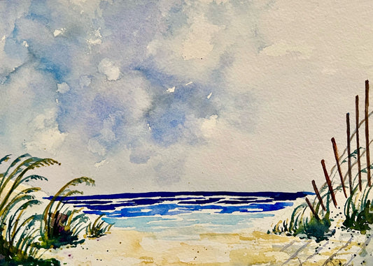 Original Watercolor "One Sunny Day"