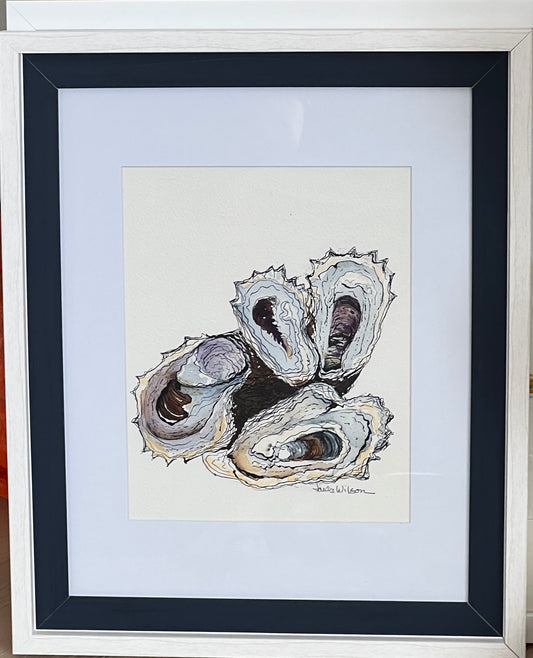 Original Watercolor "Oyster Cluster"