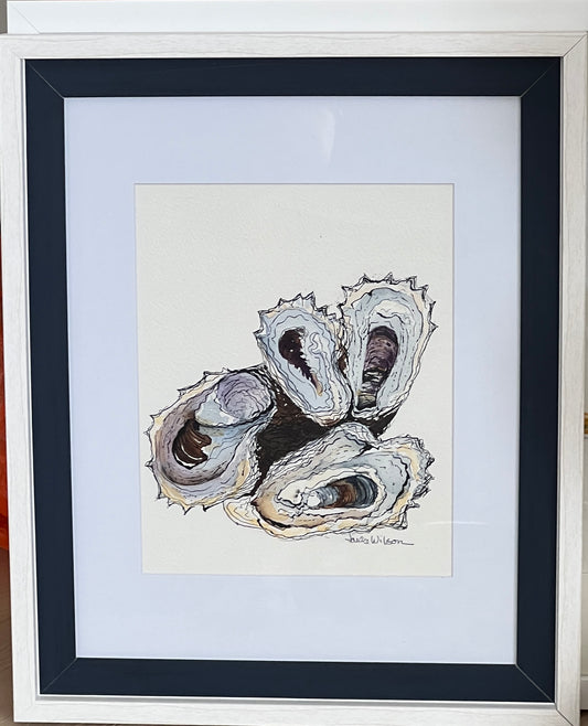 Giclee Prints of Original Watercolor "Oyster Cluster"